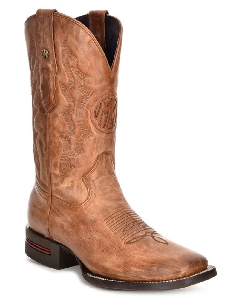 Montana Men's Wesley Western Boots-Honey