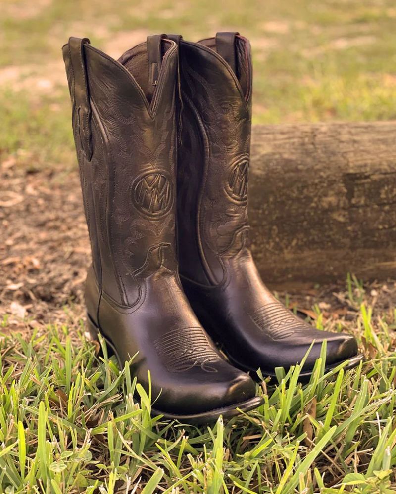 Montana Men's Jefferson Western Boots-Black