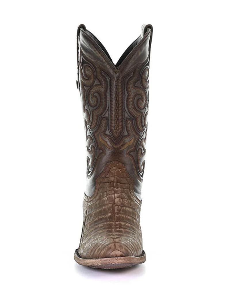 Montana Men's Leon Western Boots-Honey