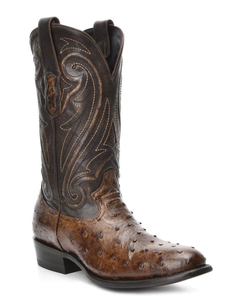 Montana Men's Dalton Western Boots-Honey