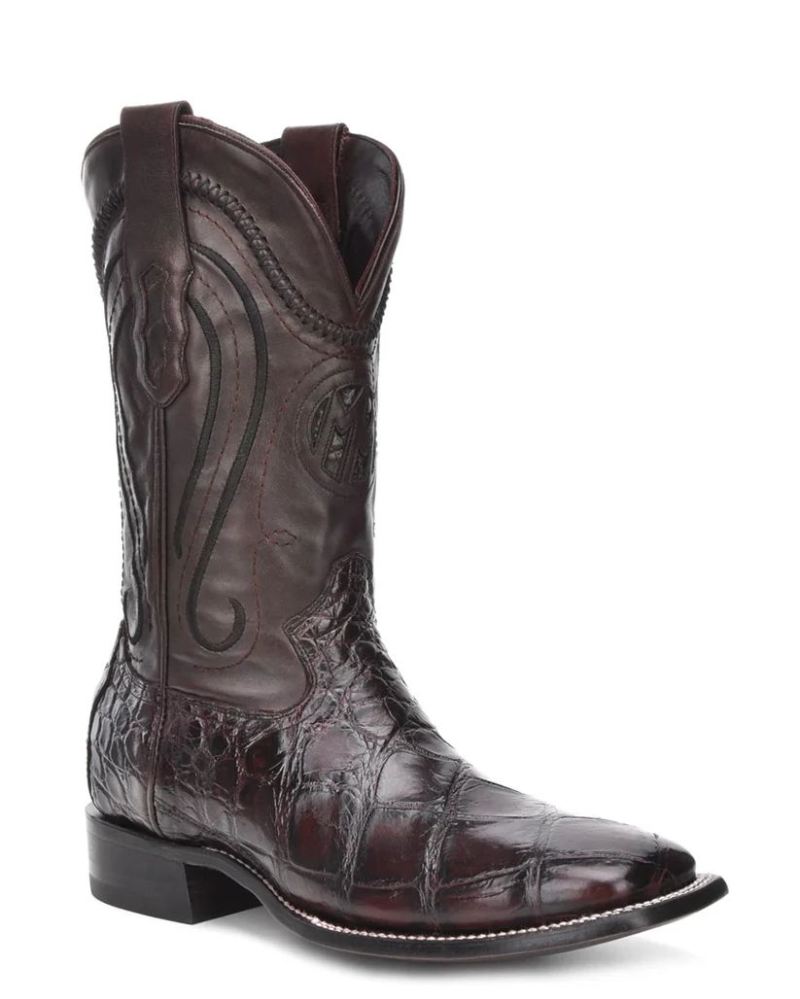 Montana Men's Cooper Western Boots-Burgundy